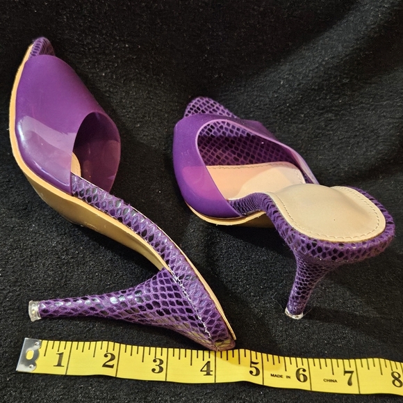 Elegant Purple Women's Heels - Picture 6 of 7